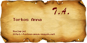 Torkos Anna névjegykártya
